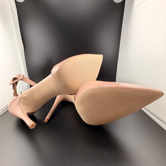 Steve Madden Valid Blush Patent Ankle Strap Stiletto Heels - Picture 8 of 9